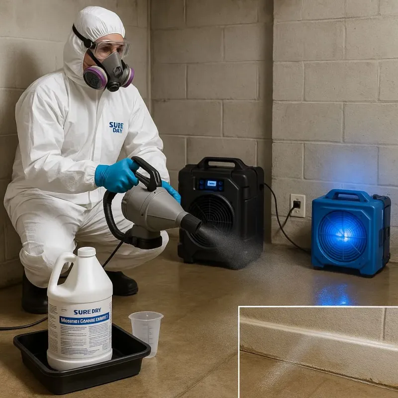 Sanitization and Odor Removal process in Hunters Creek Village, TX